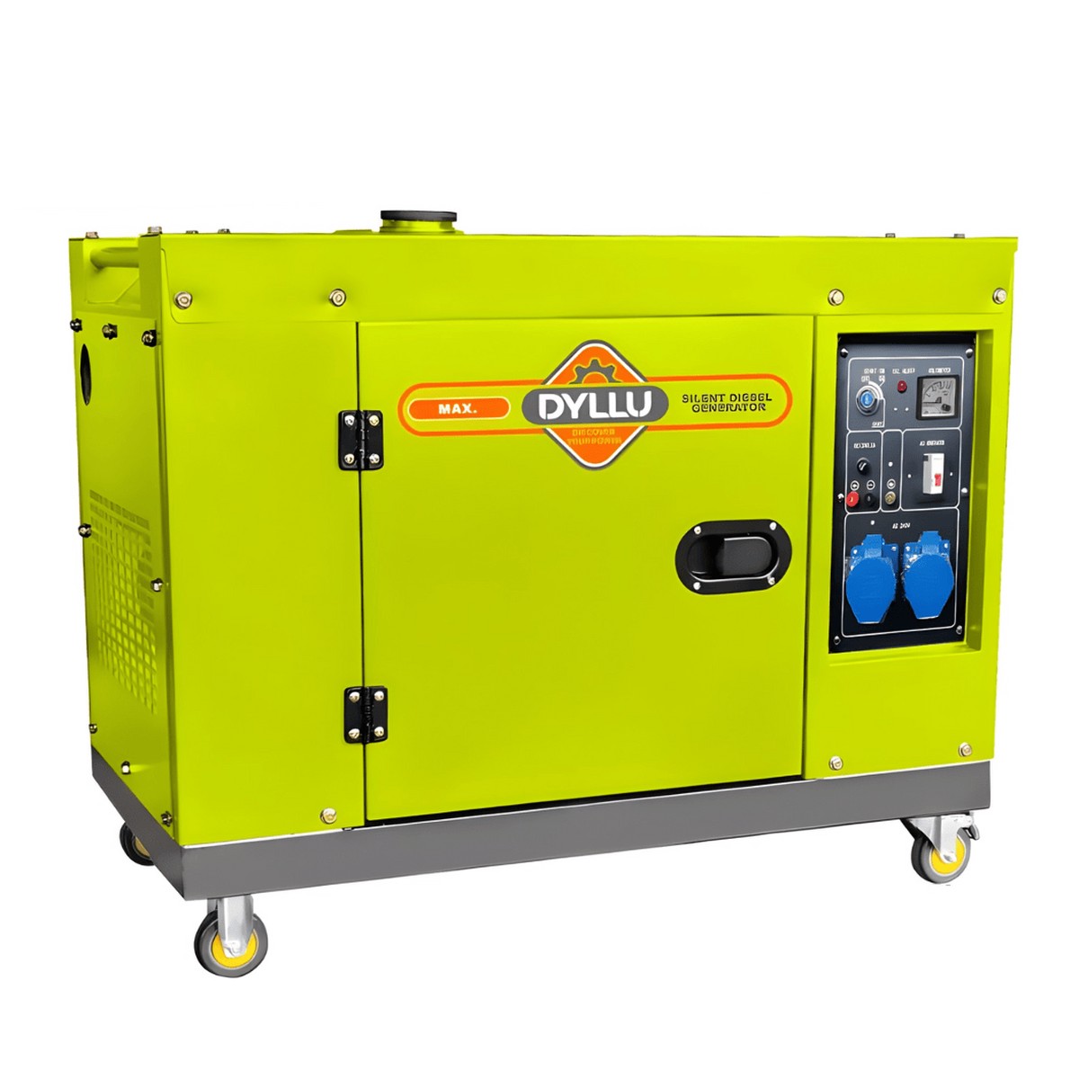 Dyllu 8.0kW Single Phase Silent Diesel Generator with Electric Start 15HP - DTDG2A100