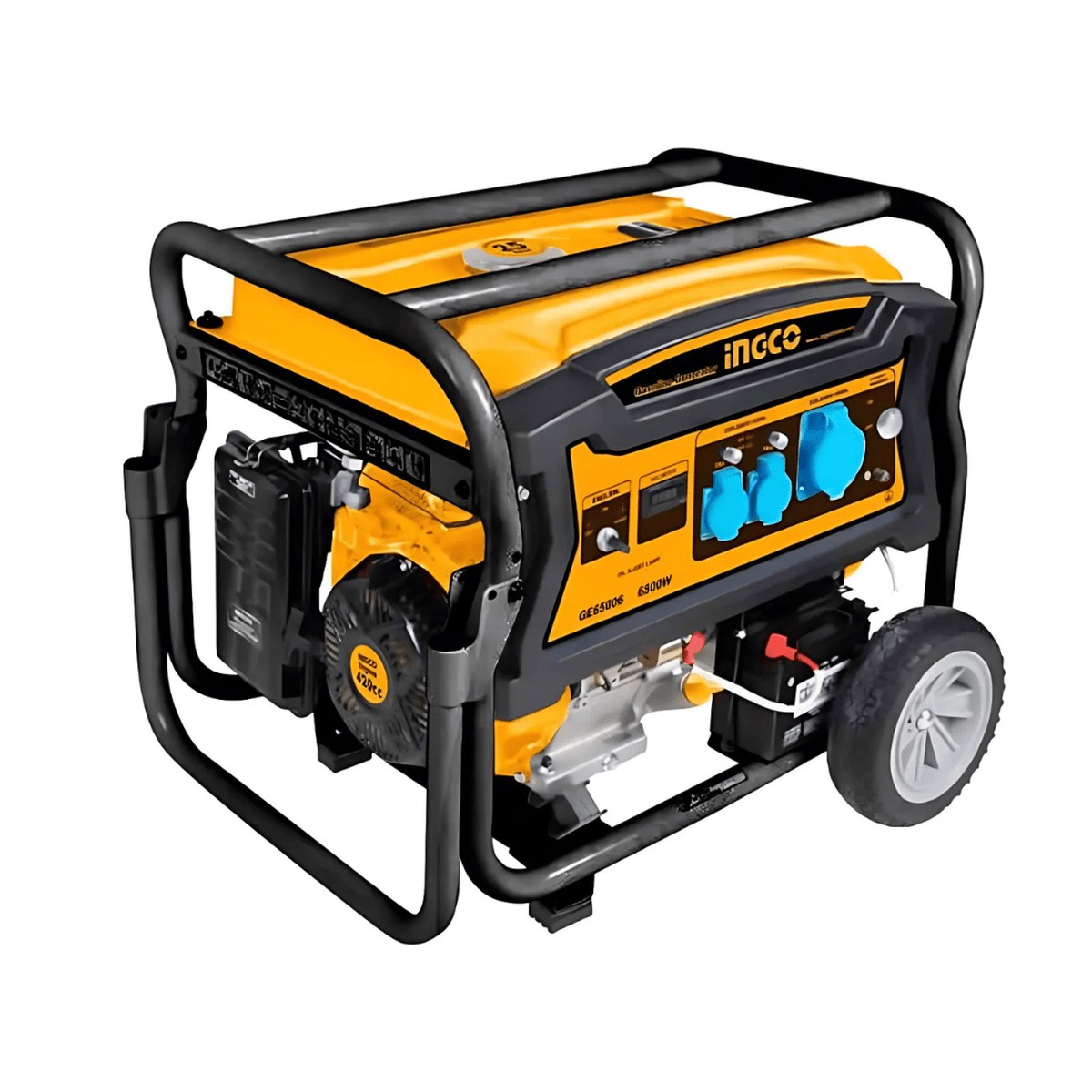 Ingco 6.0 kW Gasoline Generator with TCI Ignition & 25L Fuel Tank GE75006