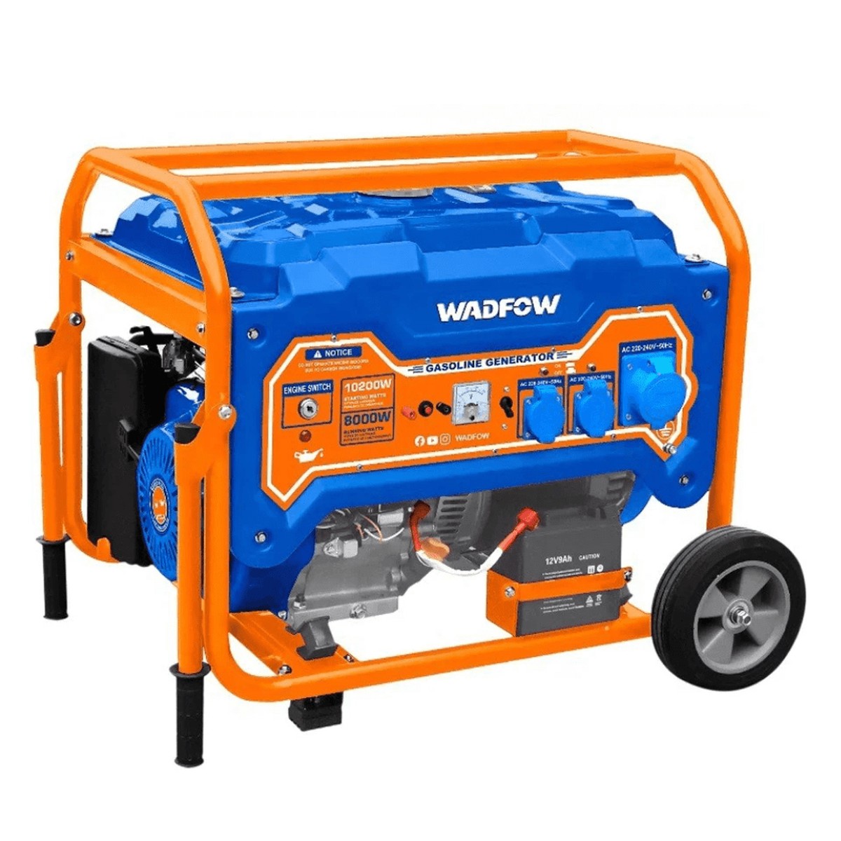 Wadfow 5.0kW Gasoline Generator - WGEAA08