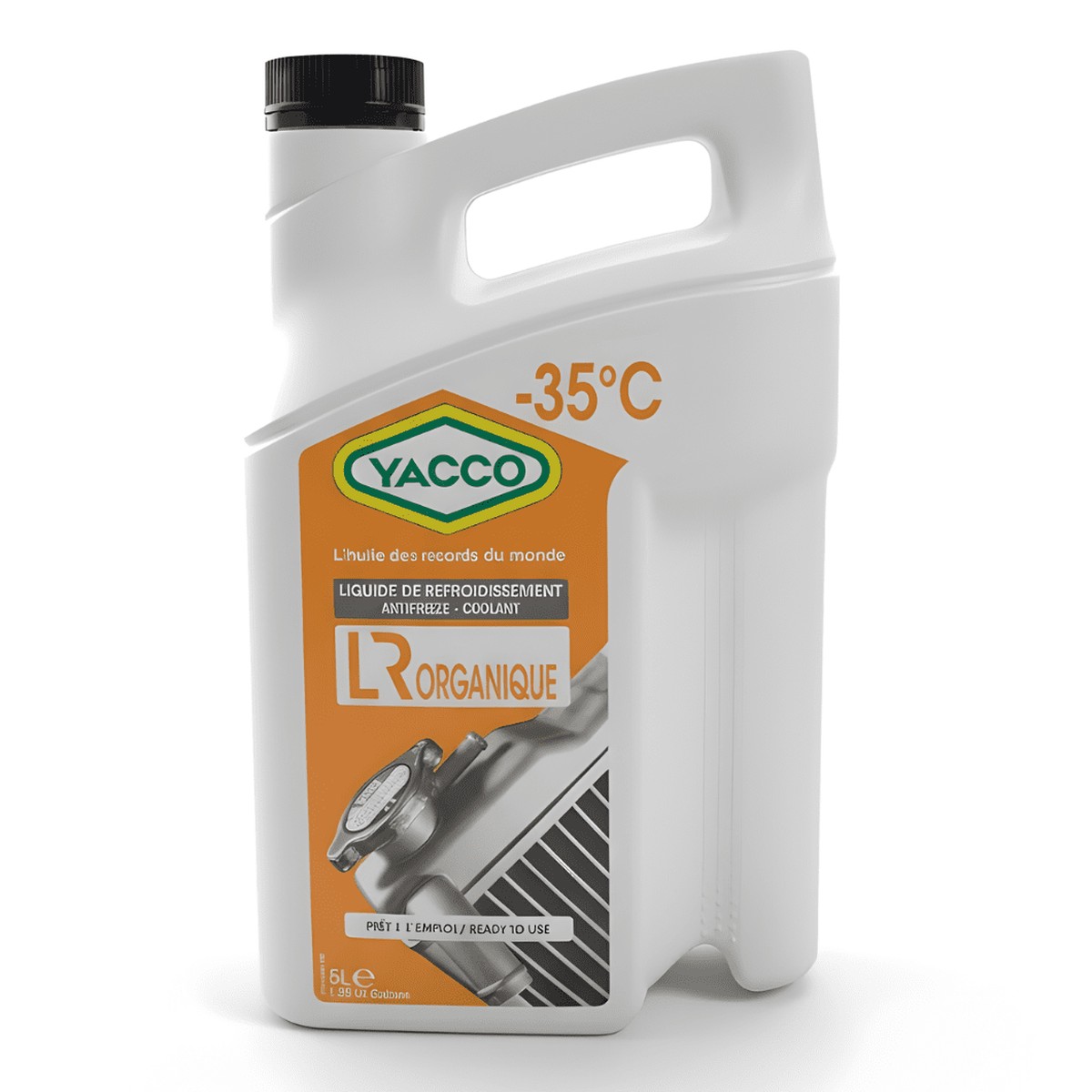 Yacco LR Organic Ready-Mix Coolant - 5L