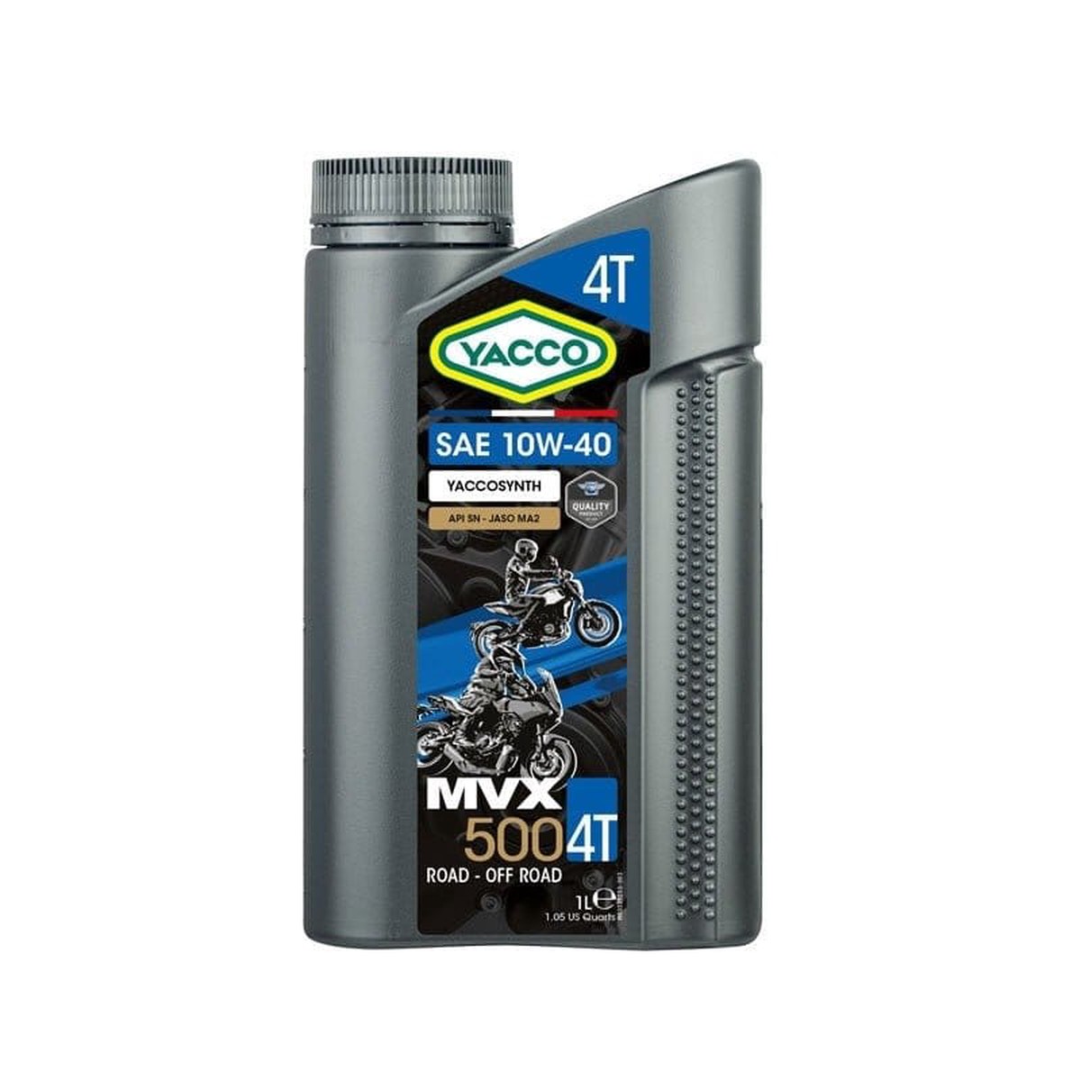 Yacco Synthetic Motorcycle Engine Oil 1L - MVX 500 4T SAE 10W40