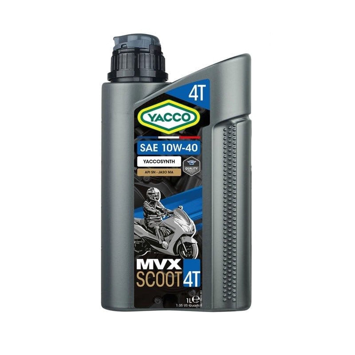 Yacco Semi Synthetic Motorcycle Engine Oil 1L - MVX SCOOT 4 SAE 10W40