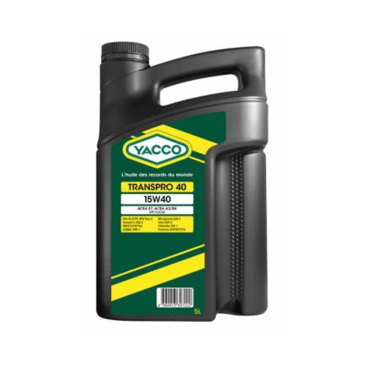 Yacco Transpro 40 15W-40 Heavy-Duty Diesel Engine Oil - 5L