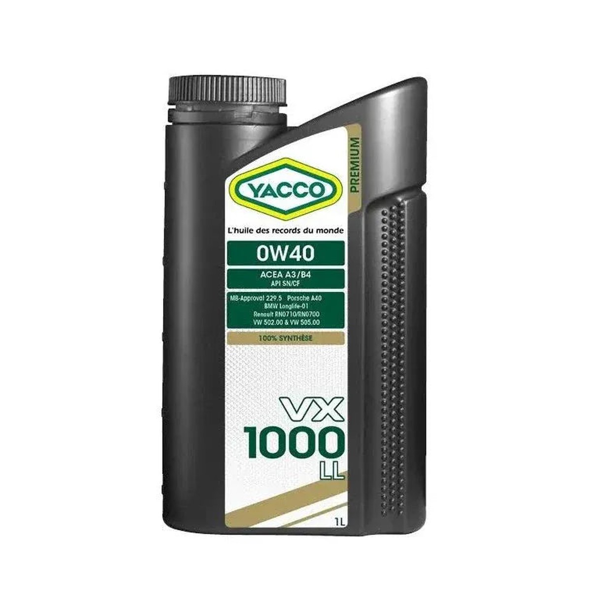 Yacco VX 1000 LL 5W-40 Full Synthetic Engine Oil