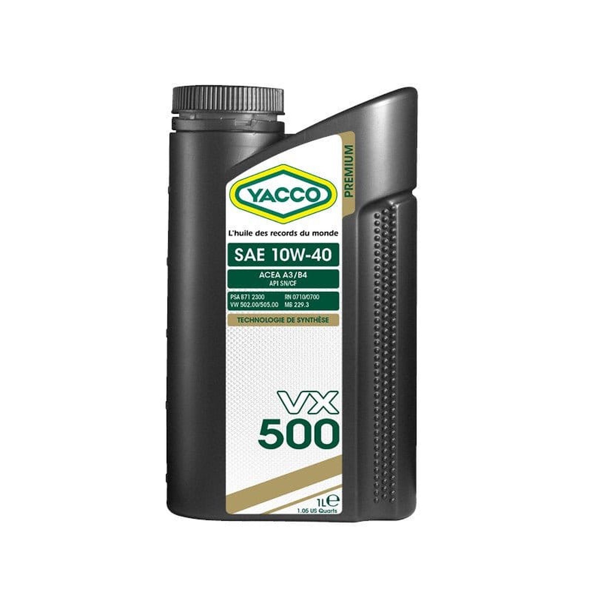 Yacco VX 500 10W-40 Synthetic Technology Engine Oil