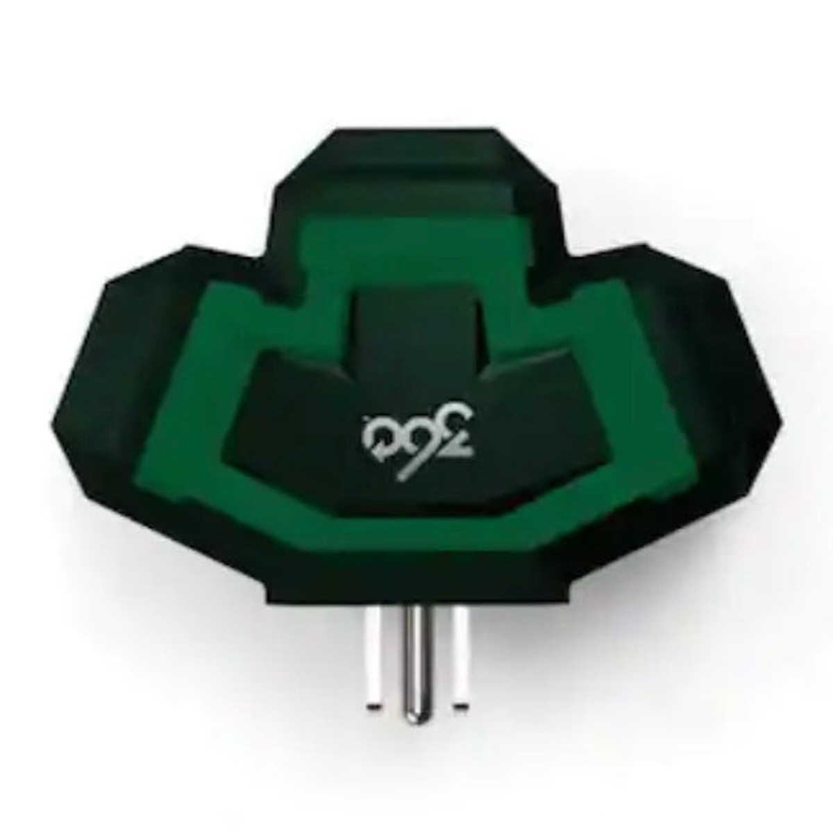360 Electrical 3-Outlet Power Hub Adapter Green