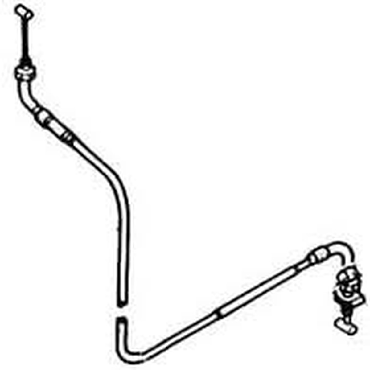 Throttle Cable B for Honda Elite 250 (1989-1990 Models) (OEM)