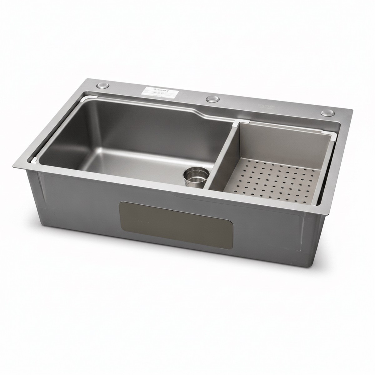 Westa Grey Kitchen Sink with Telescopic Basket- 7545 YJ