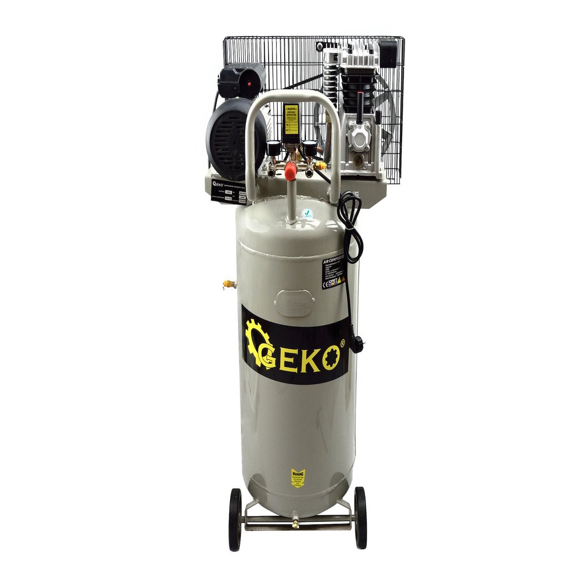 100 L liga mritud hukompressor vertikaalne paak, 8 bar, 390 L/min