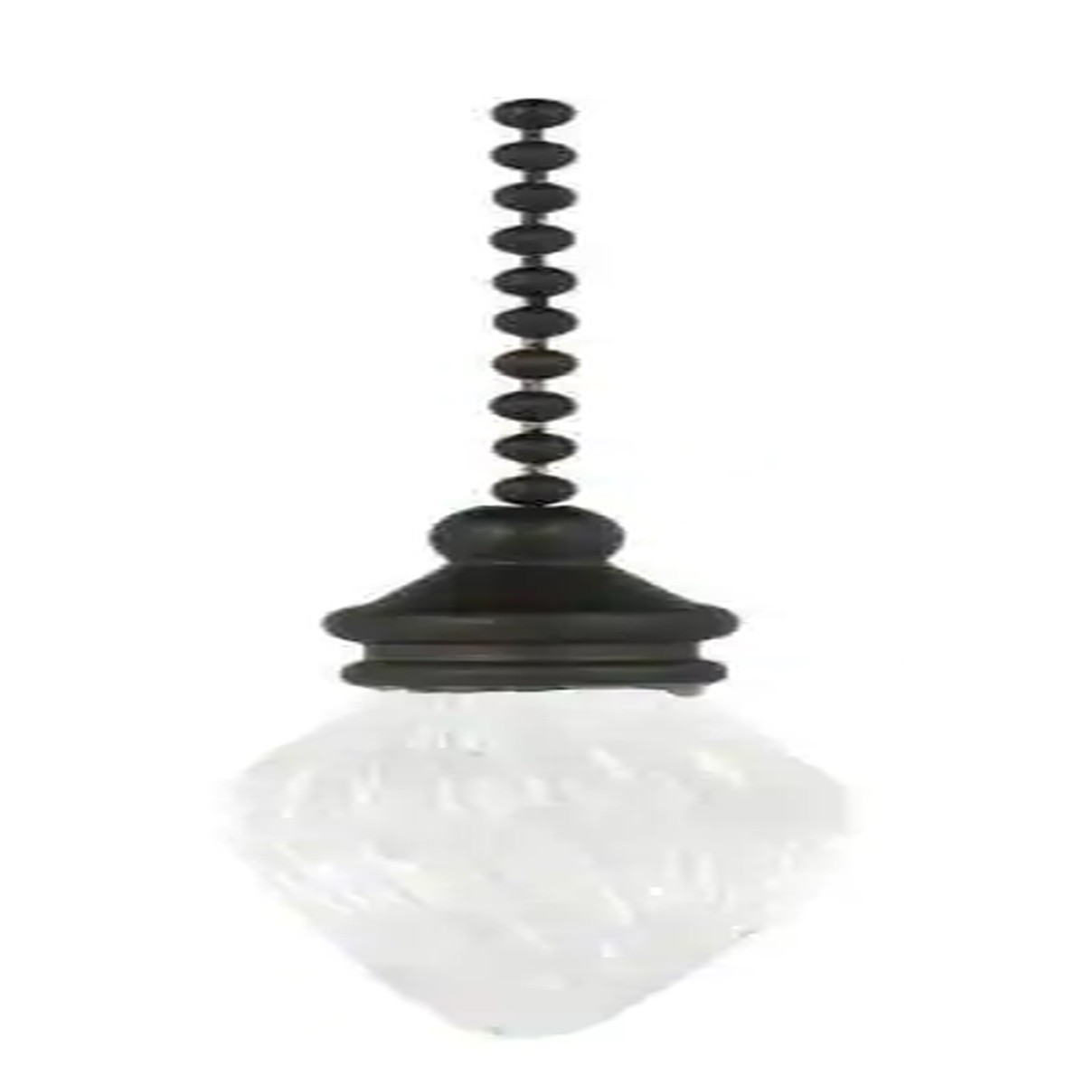 Commercial Electric 12 inch Bronze and Clear Flame Decorative Glass Pull Chain for Ceiling Fans and Lamps Damaged Box