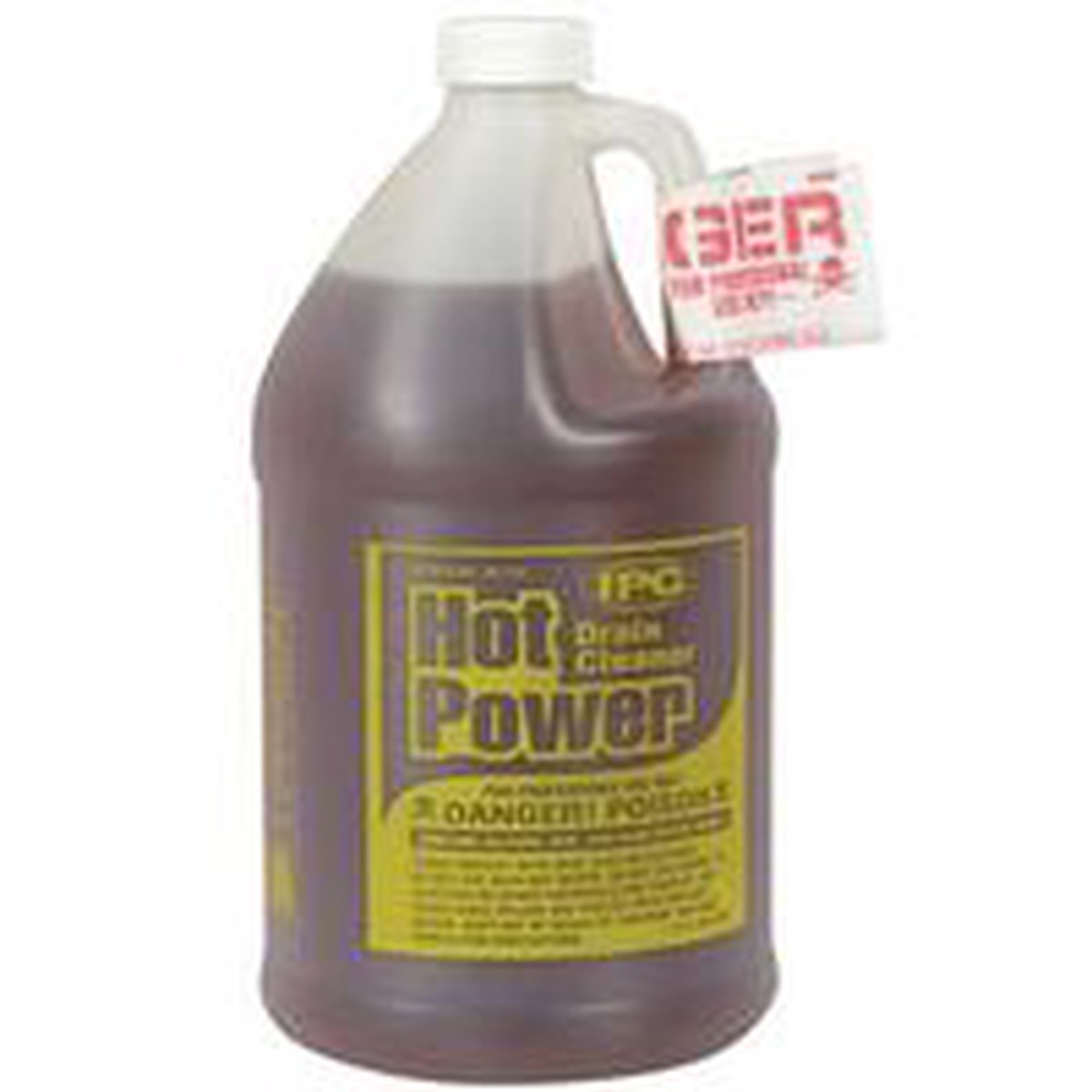Comstar Hot Power 30-145 Drain Cleaner, Liquid, Amber, Sharp, 1 Gal Bottle
