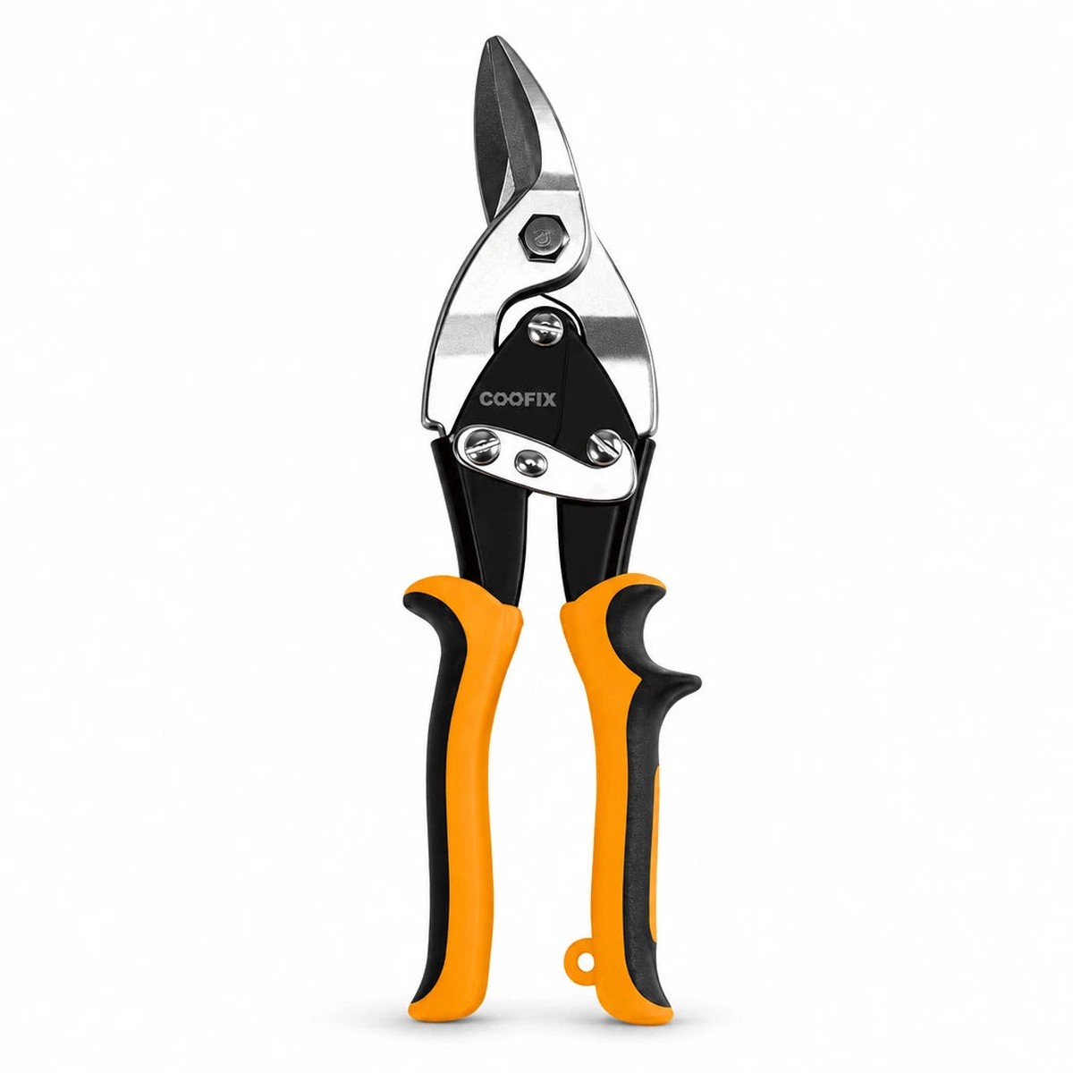 Coofix 10" Chrome-Vanadium Right-Cut Aviation Snips with TPR Handle - 27554