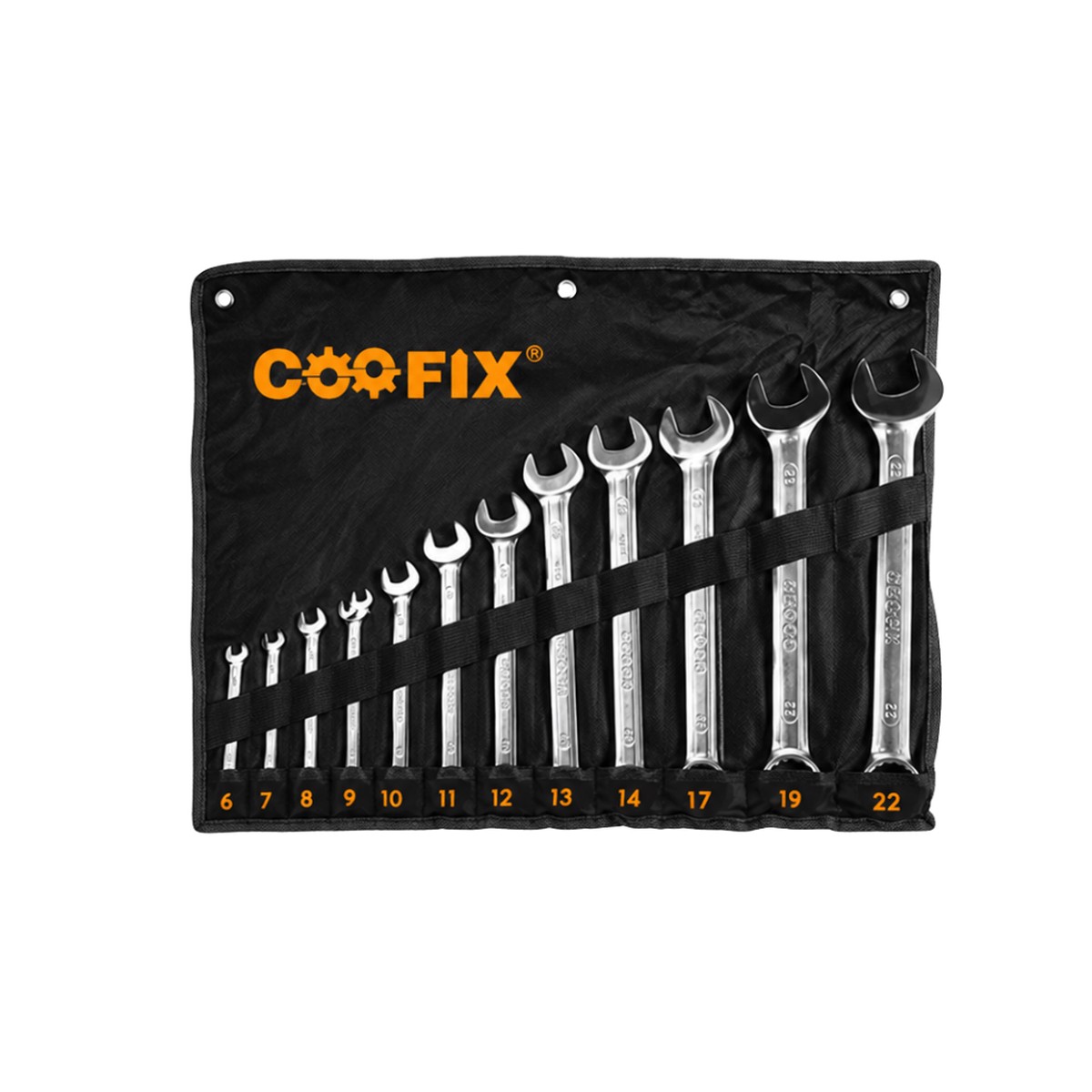 Coofix 12-Piece Combination Spanner Set 6-22mm - 27603