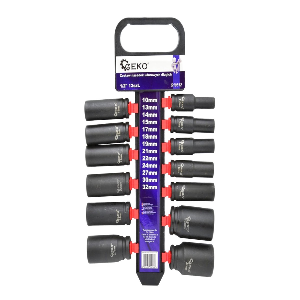 Pikad lkpadrunite komplekt 1/2" 10-32 mm (13 tk)