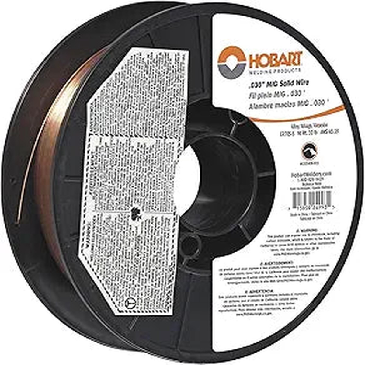 Hobart Carbon Steel Solid Welding Wire 0.030 Inch
